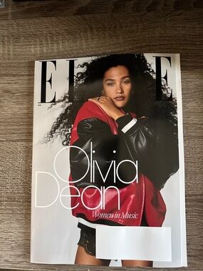 Elle Red and Black Varsity Jacket